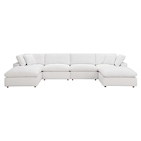 Commix Down Filled Overstuffed 6-Piece Sectional Sofa