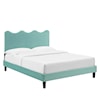 Modway Current Current Velvet Queen Platform Bed