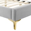 Modway Current Current Velvet Twin Platform Bed