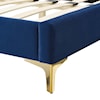 Modway Current Current Velvet Full Platform Bed