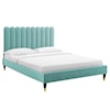 Modway Reagan Reagan King Velvet Platform Bed