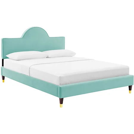 Aurora Velvet Full Bed