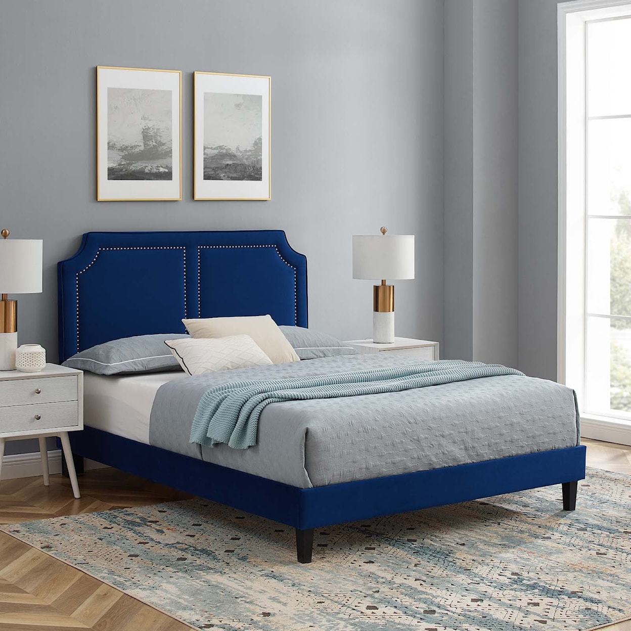 Modway Novi Novi Velvet Twin Bed