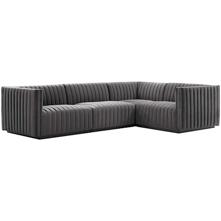 Velvet 4-Piece Sectional