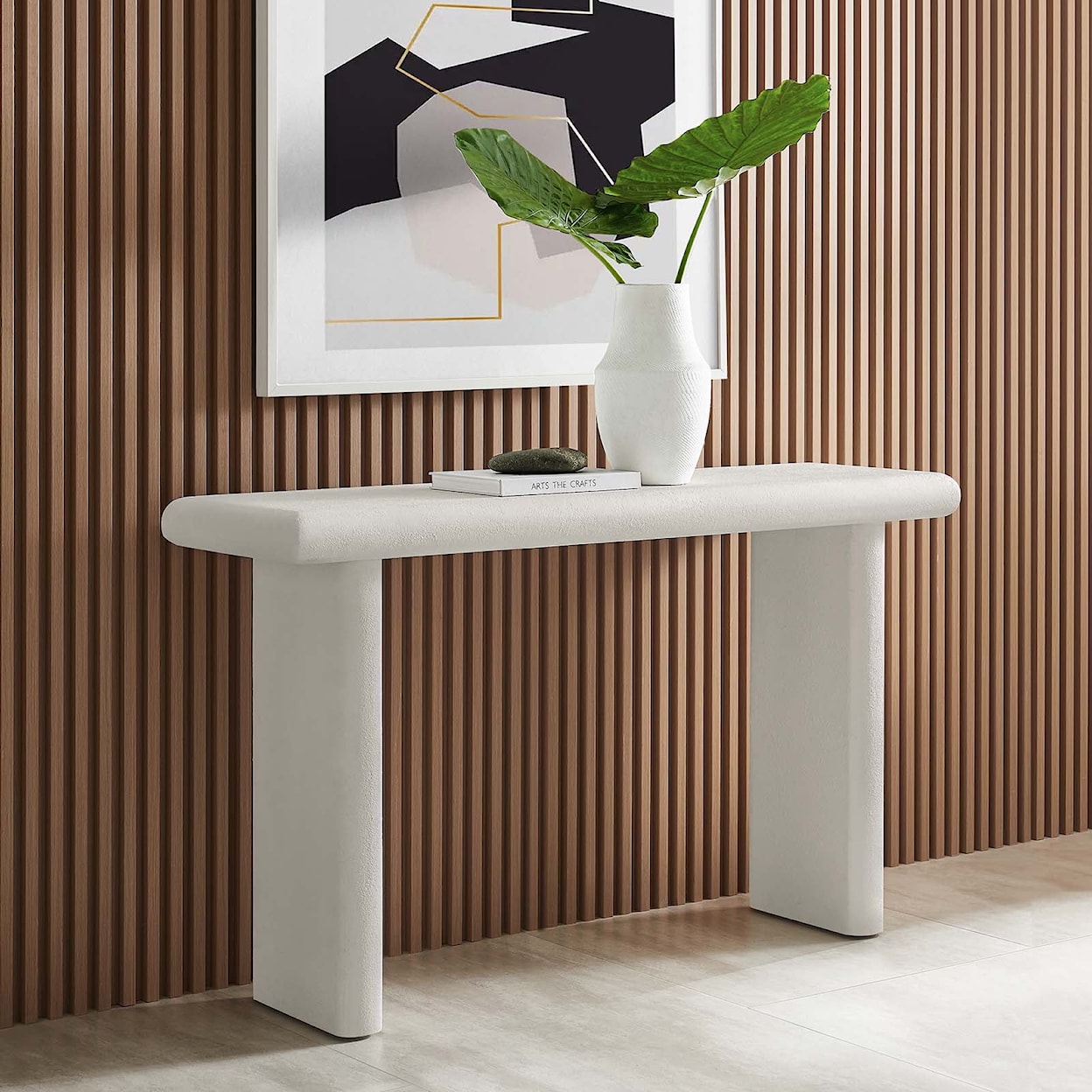 Modway Relic Relic Concrete Textured Console Table