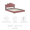 Modway Neena Neena Velvet Full Bed