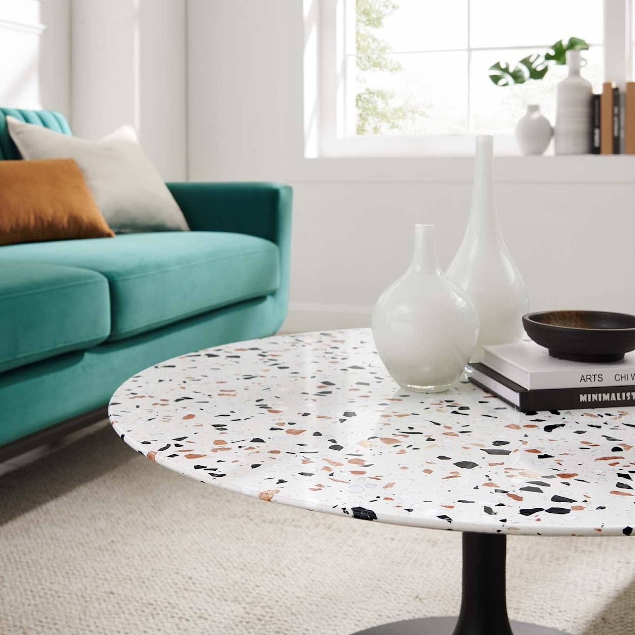 Modway Lippa Lippa 36" Round Terrazzo Coffee Table