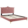 Modway Clara Clara Velvet Queen Platform Bed