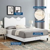 Modway Current Current Velvet Full Platform Bed