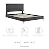 Modway Yasmine Yasmine Channel Velvet Twin Platform Bed