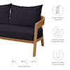 Modway Brisbane Patio Loveseat