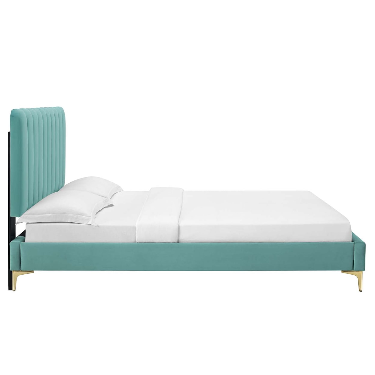 Modway Reagan Reagan Queen Velvet Platform Bed