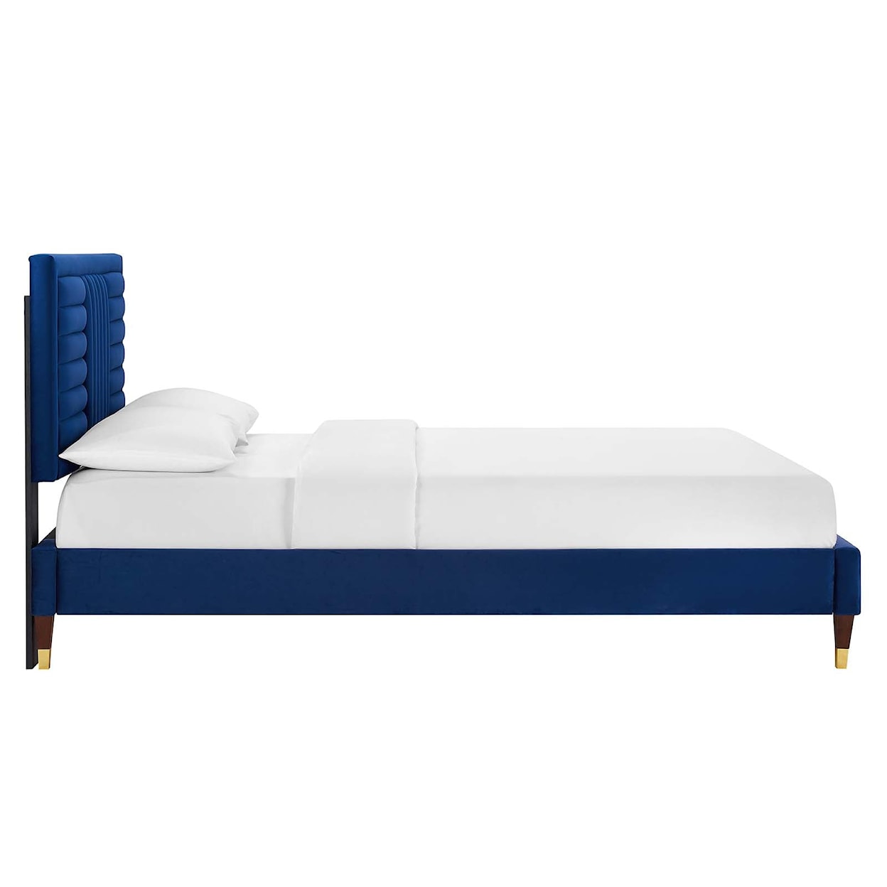 Modway Sofia Sofia Channel Velvet Full Platform Bed