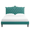 Modway Clara Clara Velvet Queen Platform Bed