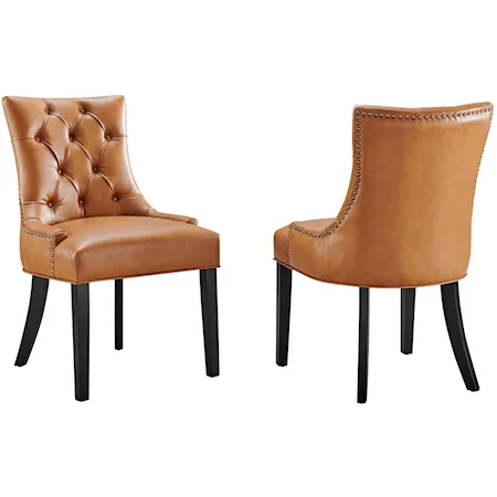 Set of 2 Upholstered Dining Side Chairs