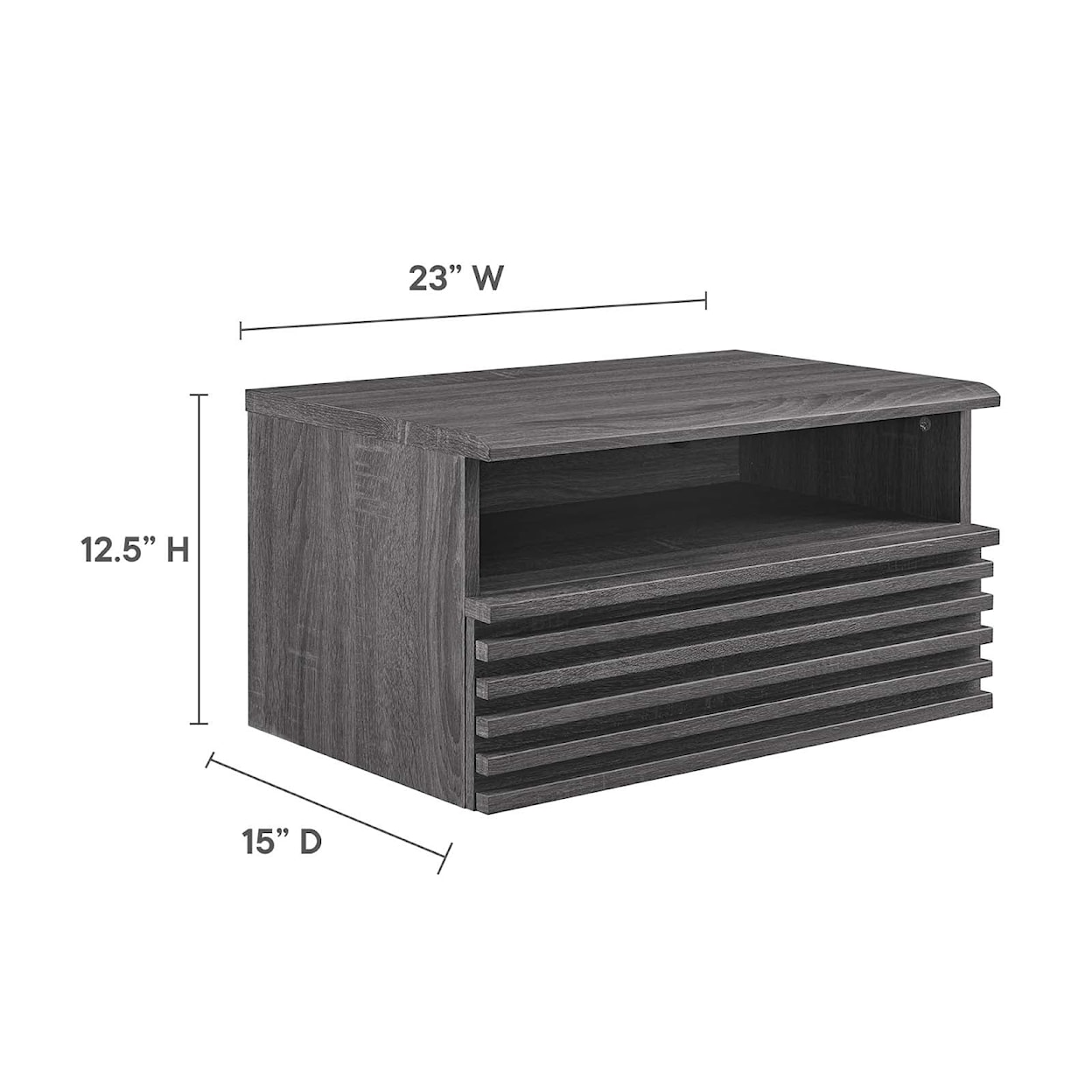 Modway Render Render Wall-Mount Nightstand