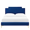 Modway Liva Liva Velvet Full Bed