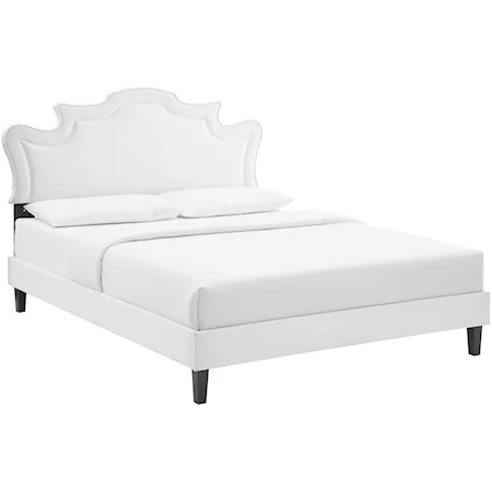 Neena Velvet Twin Bed