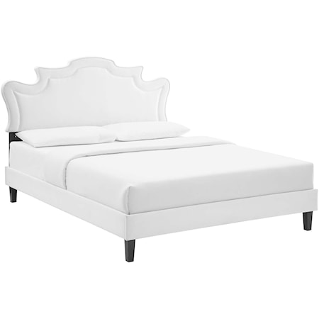 Neena Velvet Queen Bed