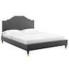 Modway Adelaide Adelaide Velvet Full Platform Bed