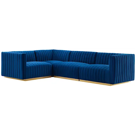 Velvet 4-Piece Sectional