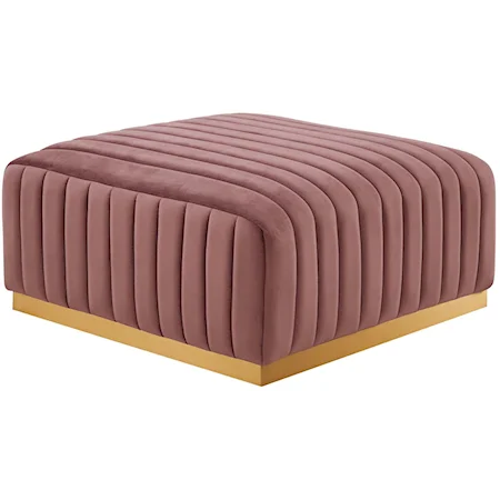 Velvet Ottoman