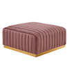 Modway Conjure Velvet Ottoman