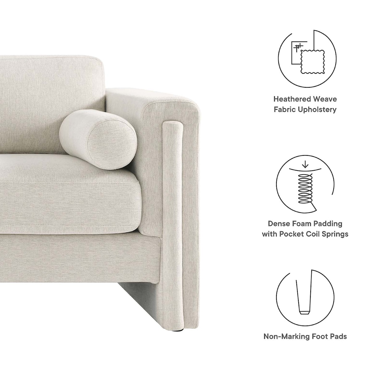 Modway Visible Visible Fabric Sofa