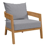 Brisbane Teak Wood Outdoor Patio Armchair