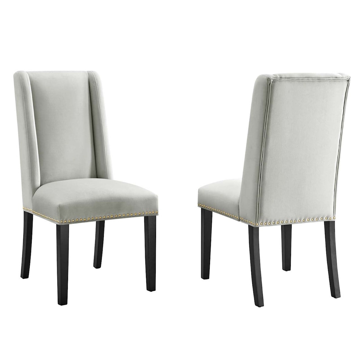 Modway Baron Baron Velvet Dining Chairs - Set of 2