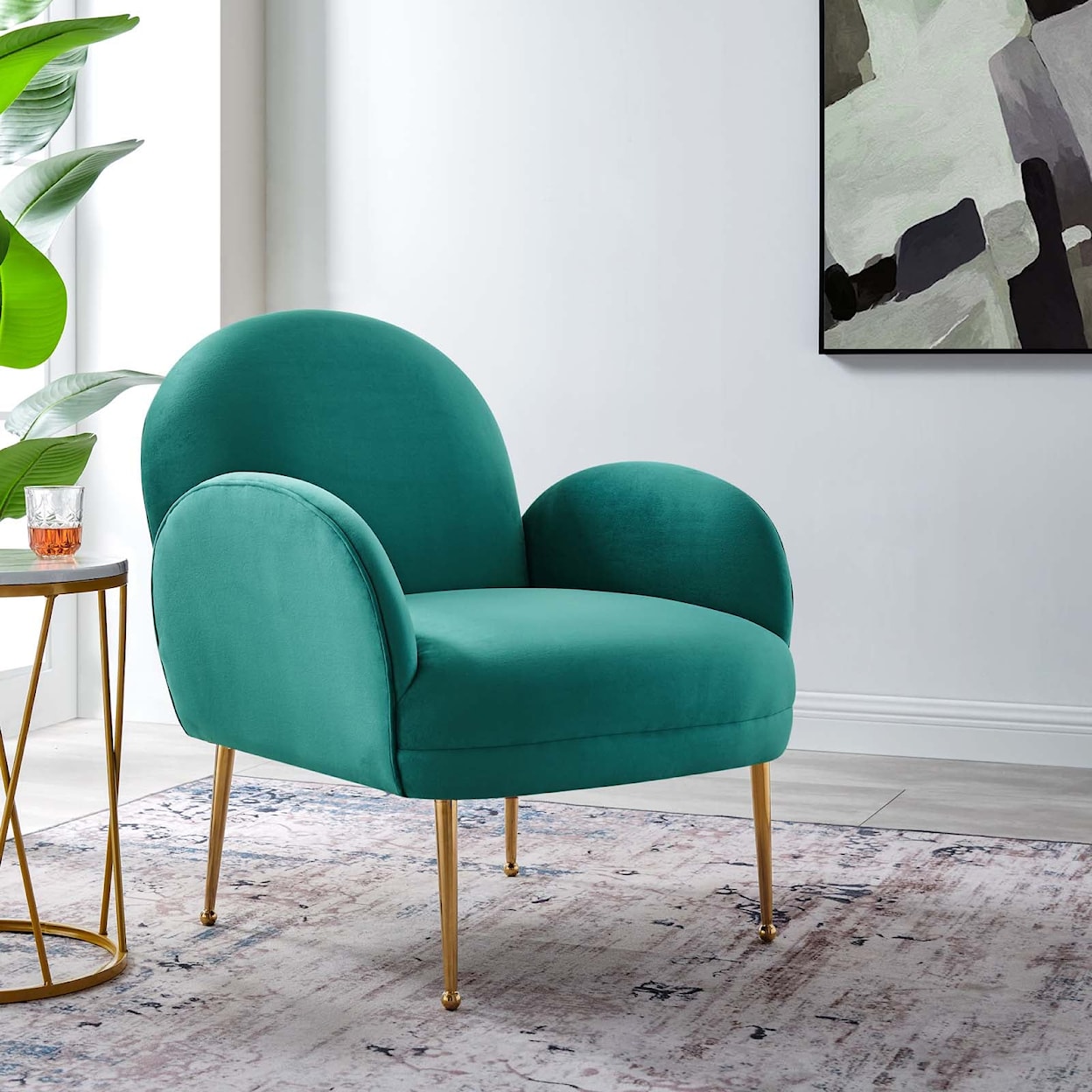 Modway Transcend Transcend Velvet Armchair