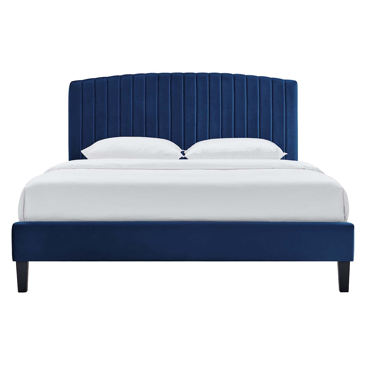 Modway Alessi Alessi Velvet Full Platform Bed