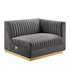 Modway Sanguine 4-Piece Left-Facing Modular Sectional Sofa