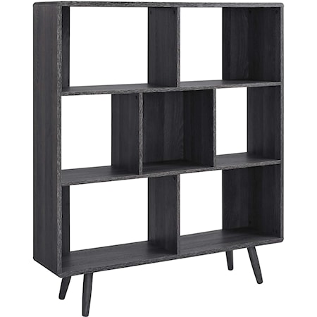 Transmit 7 Shelf Wood Grain Bookcase