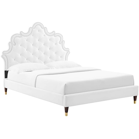 Sasha Velvet Twin Bed