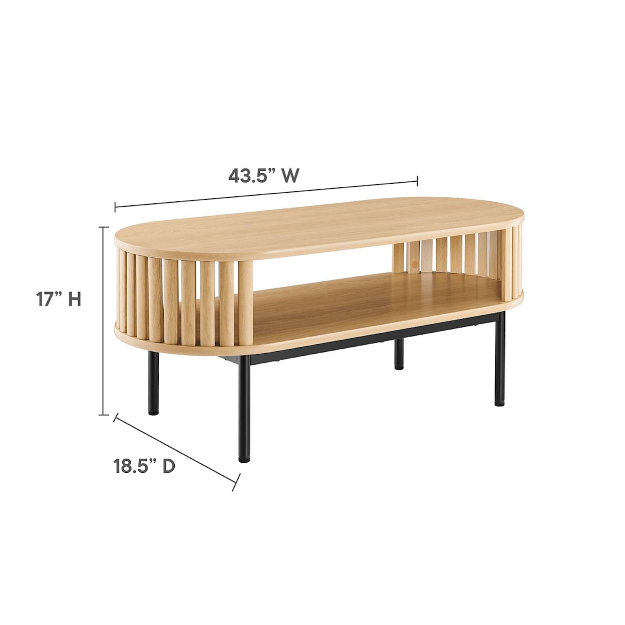 Modway Fortitude Fortitude Wood Coffee Table