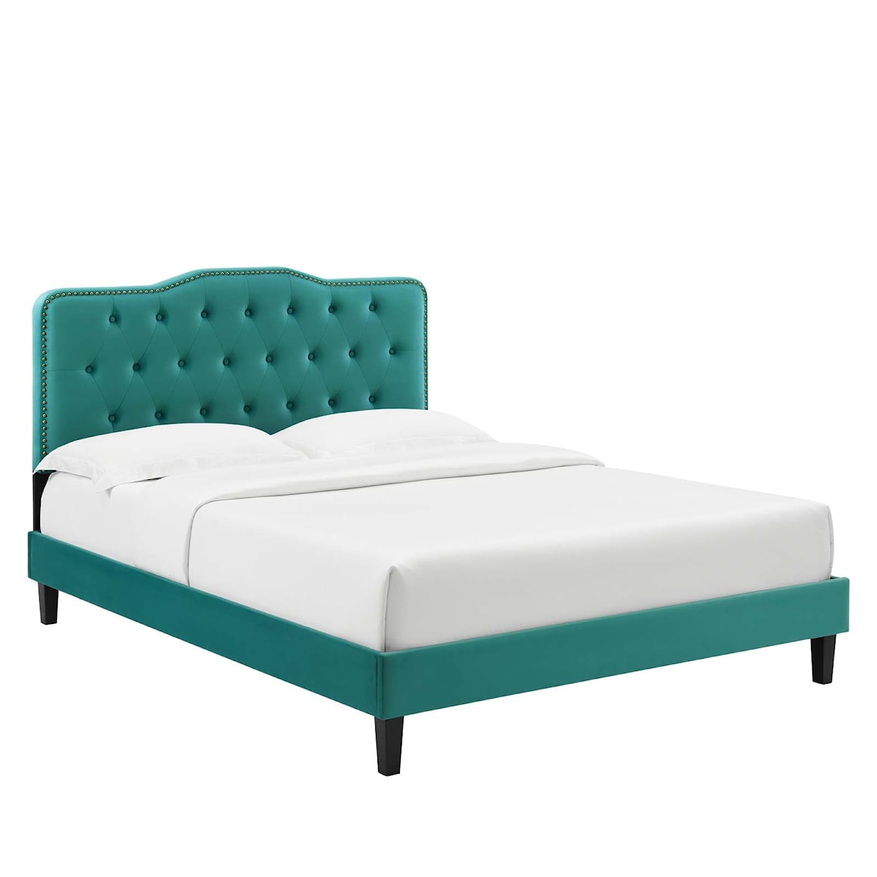 Modway Amber Amber Velvet Twin Platform Bed