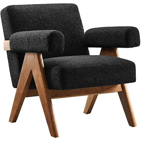 Lyra Boucle Fabric Armchair