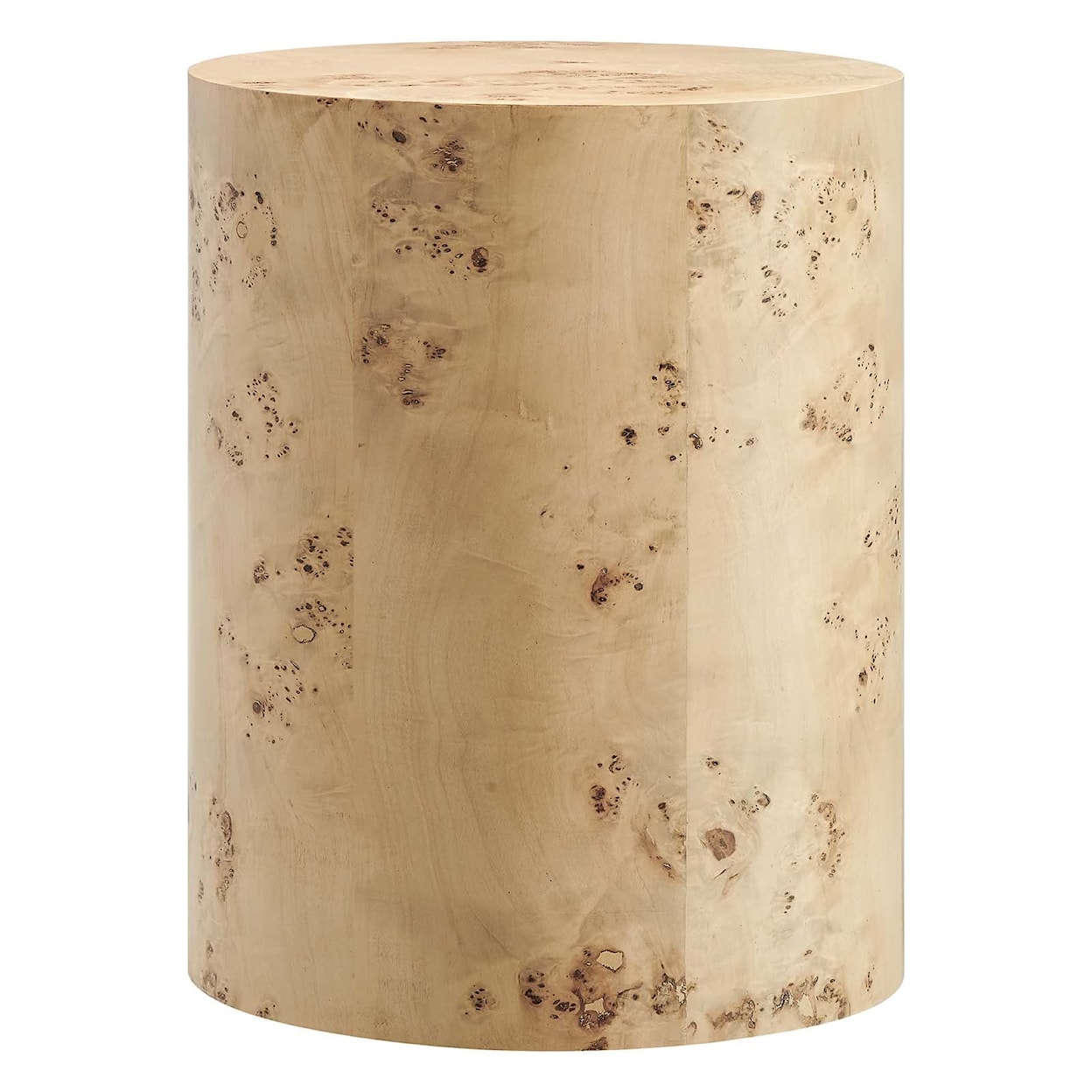 Modway Cosmos Cosmos 16" Round Burl Wood Side Table