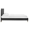 Modway Yasmine Yasmine Channel Velvet Queen Platform Bed