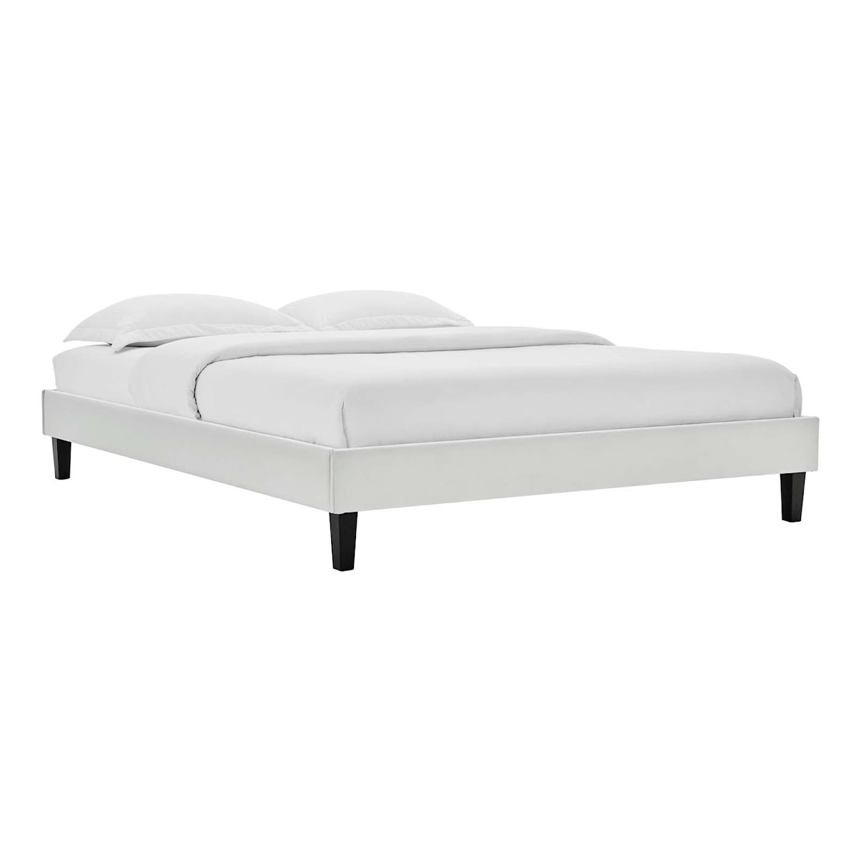 Modway Amber Amber Velvet Queen Platform Bed