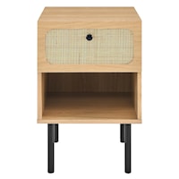 Contemporary Chaucer Nightstand with Full Glide Drawers