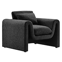 Waverly Boucle Upholstered Armchair