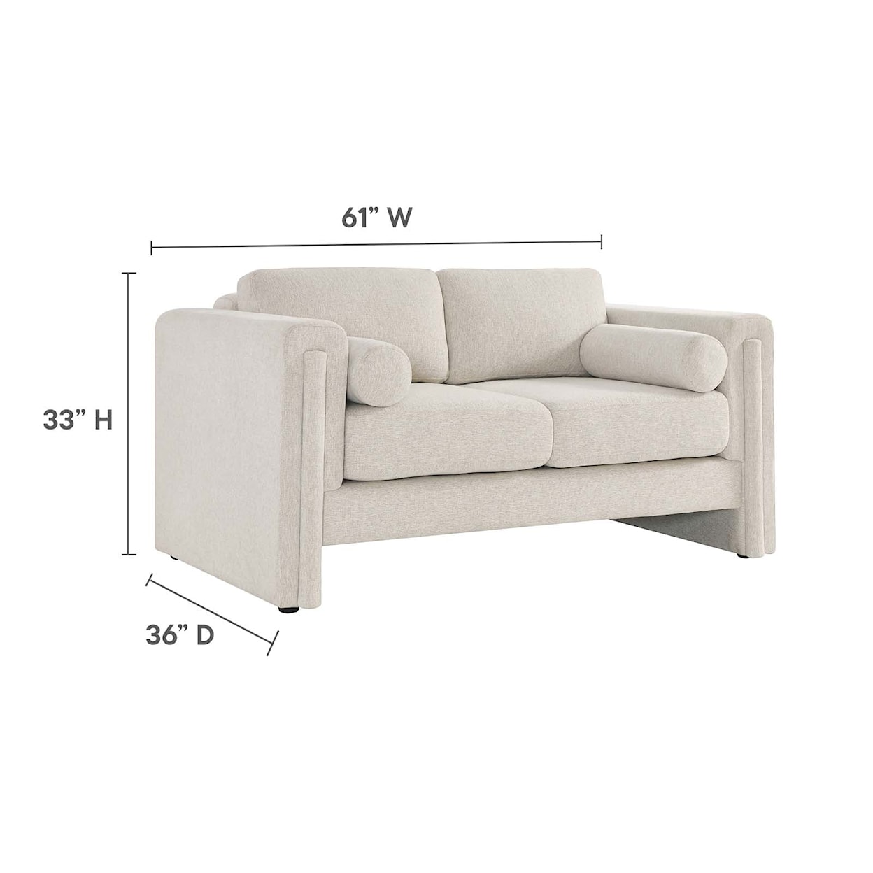 Modway Visible Loveseat