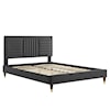 Modway Sofia Sofia Channel Velvet King Platform Bed