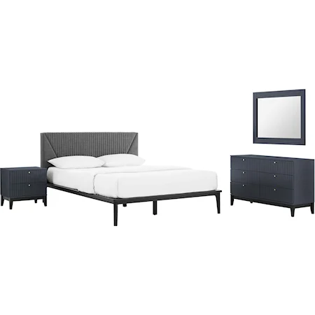 Dakota 4 Piece Upholstered Bedroom Set