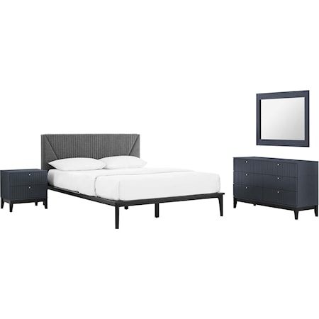 Dakota 4 Piece Upholstered Bedroom Set