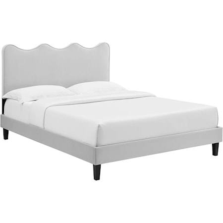 Current Velvet Queen Platform Bed