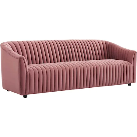 Announce Velvet Channel Sofa