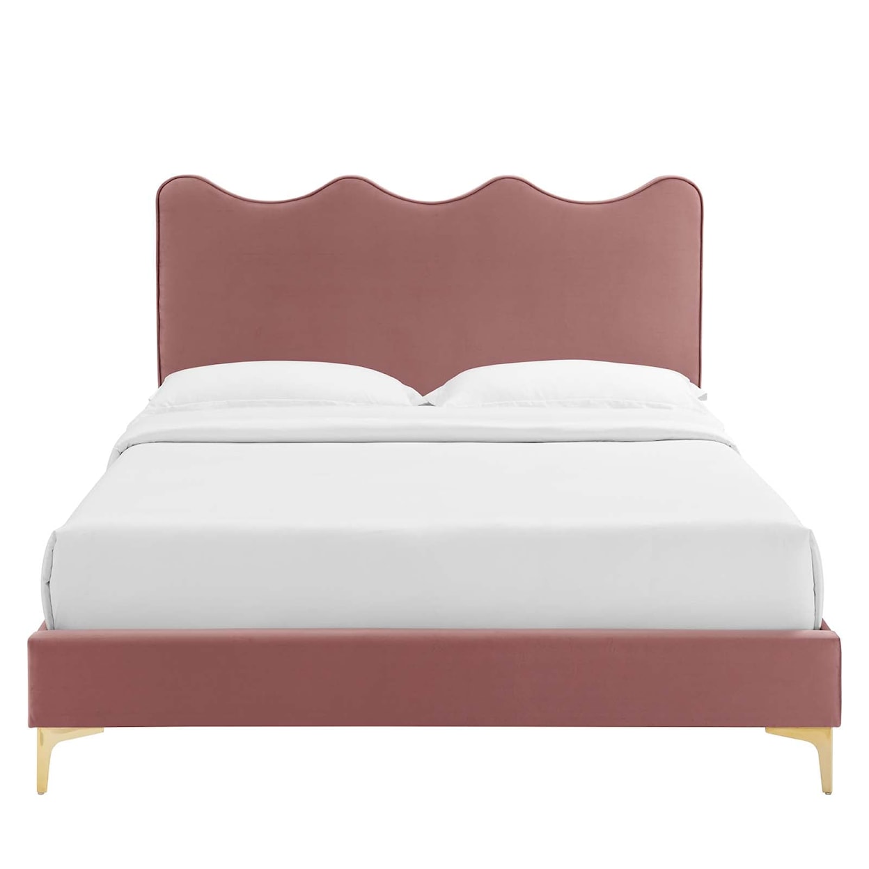 Modway Current Current Velvet King Platform Bed